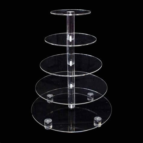 YestBuy 5 Tier Cupcake Stand Acrylic Cupcake Tower Display …