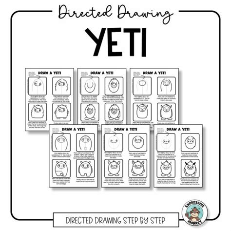 Yeti Directed Drawing Google Slides Distance Learning Activity in 2021