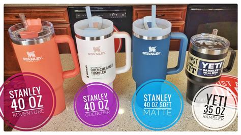 Stanley Quencher H2.0 FlowState Tumbler (40-Ounce) $45. Buy From Stanley. You can find the 40-ounce Stanley cup in stock on the brand’s site in 15 different colorways at the moment. It’s also .... 