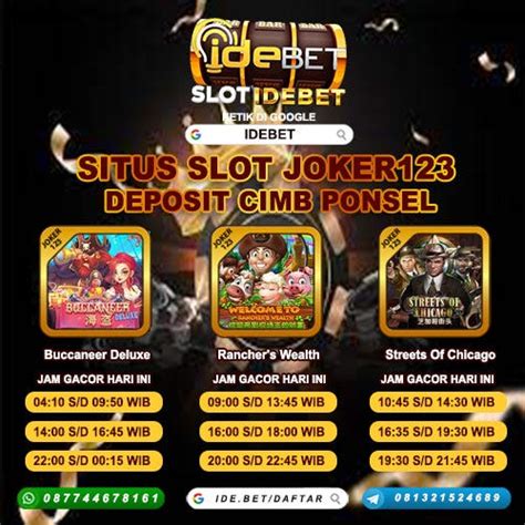 Yg pakai bank cimb wla. Bocoran slot joker hari ini. Main akun demo gates.