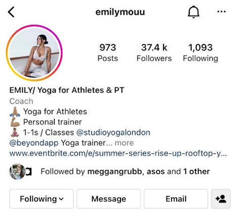 Yoga bio for instagram