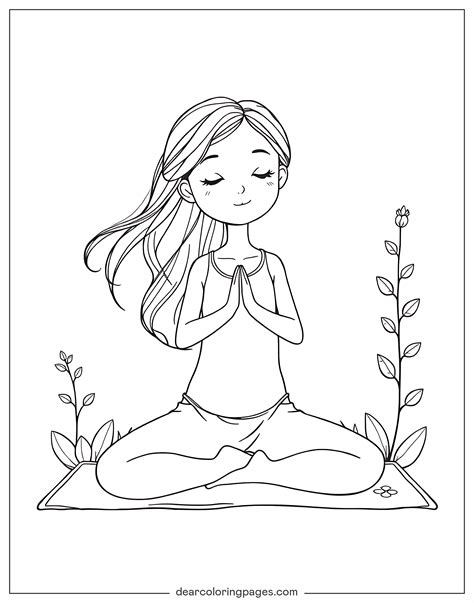 Yoga Coloring Shee