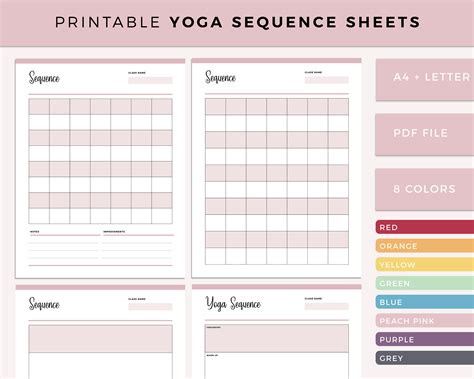 Yoga Sequencing Template