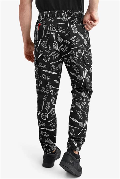 Yoga pants cook.  These stretch jogger chef pants combine kitchen-ready functionality...