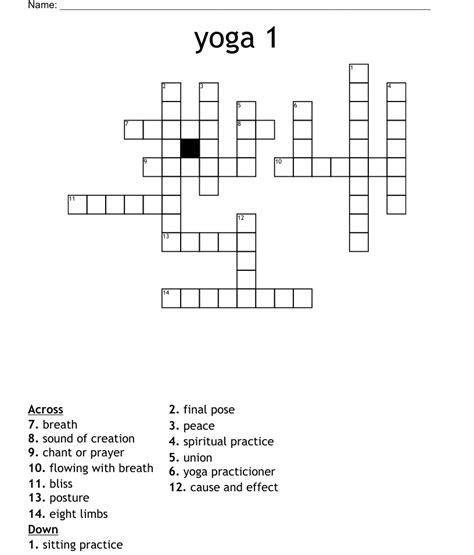 Yoga roll crossword. Thanks for visiting The Crossword Solver "Yoga student's roll". We've listed any clues from our database that match your search for "Yoga student's roll". There will also be a list of synonyms for your answer. The answers have been arranged depending on the number of characters so that they're easy to find. 