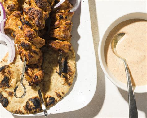 Yogurt flavors, protects tandoori-inspired chicken kebabs