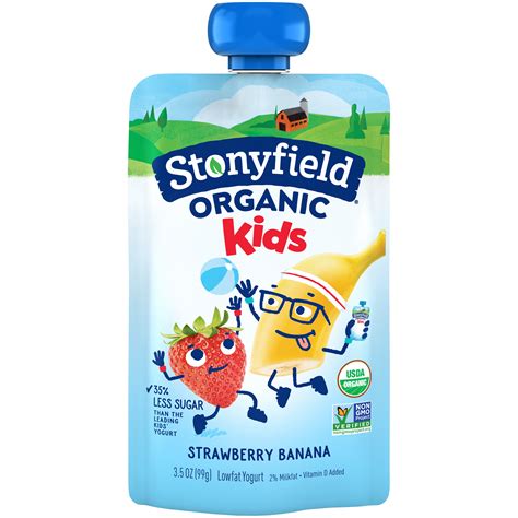 Yogurt pouches. Stonyfield Organic Whole Milk Pear Spinach Mango Kids' Yogurt - 4ct/3.5oz Pouches. Stonyfield. 4.8 out of 5 stars with 386 ratings. 386. SNAP EBT eligible. $6.39 ($0.46/ounce) When purchased online. Stonyfield Organic Whole Milk Strawberry Beet Berry Kids' Yogurt - 4ct/3.7oz Pouches. Stonyfield. 