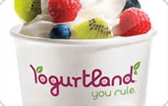 Yogurtland gift card balance. Check balance online Save with Yogurtland coupons & promo codes How Raise Works Use Gift Cards to Pay & Save Every Day Earn Raise Cash on Gift Cards Earn up to … 