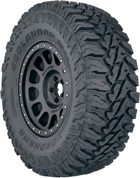 The aggressive, off-road focused tread pattern of the Geo