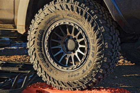 Constructed with Yokohama's beyond-durable GEO-SHIELD technologies from casing to tread, the Geolandar M/T G003 handles well on-road and performs beautifully on difficult obstacles off-road. Get seen, go big, and ride your way with the Yokohama Geolandar M/T G003. Yokohama Geolandar MT G003 Features. 