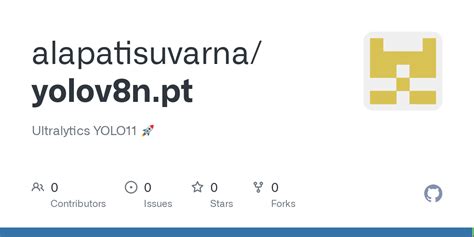 Yolo11s pt download.  Contribute to alapatisuvarna/yolov8n.  Question mode...