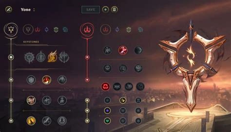 Yone (Mid) runes. We track millions of LoL games played every day gathering champion stats, matchups, builds & summoner rankings, as well as champion stats, popularity, winrate, teams rankings, best items and spells.. 