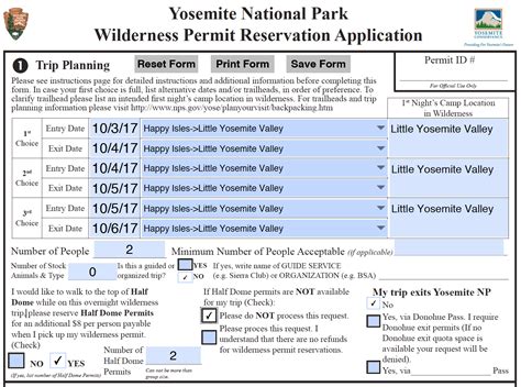 Yosemite backpacking permits. Jan 15, 2024 · This article describes the 10 best backpacking trips in Yosemite, from the core between Yosemite Valley and Tuolumne Meadows—including Half Dome—to the John Muir Trail, the Clark Range and southeast corner, and the vast wilderness of northern Yosemite. These trips range in length from roughly 30 miles to nearly 90 miles, and from beginner ... 