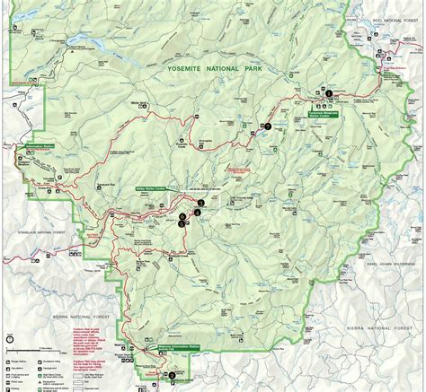Yosemite trail map. Yosemite National Park is one of the most beautiful and popular national parks in the United States. It’s a great place to visit for a vacation, but it can be difficult to find the... 