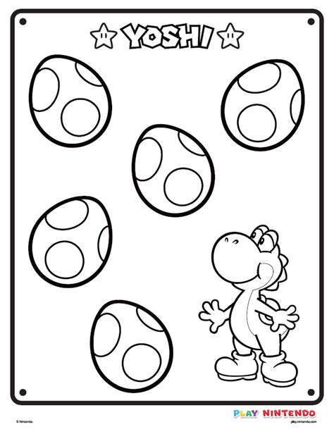 Yoshi Coloring Shee