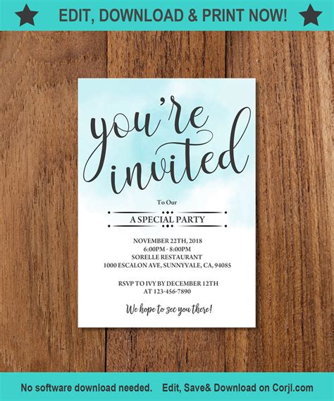 You're Invited Template