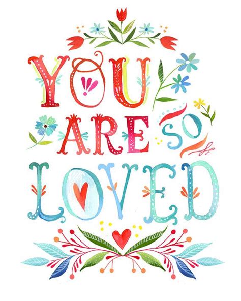 You Are So Loved Free Printable Art