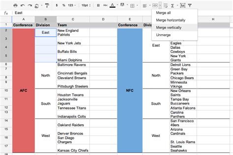 You Can Merge Cells Vertically in Google Docs Spreadsheets Now
