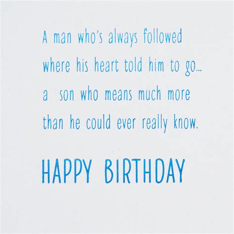 You Follow Your Heart Birthday Card for Son - Greeting Cards