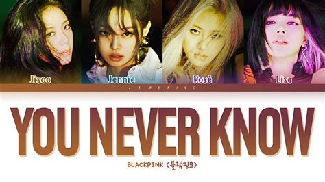 You Never Know 가사