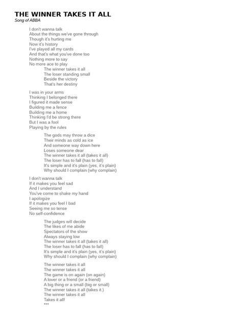 You be one winner lyrics.  No. , Ltd.  When this happens, it's usually beca...