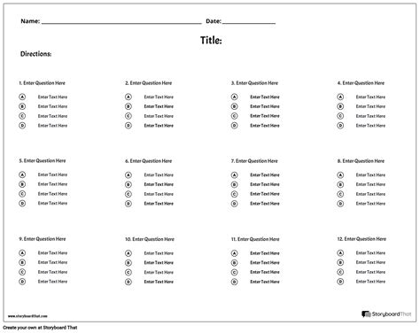 You can create printable tests
