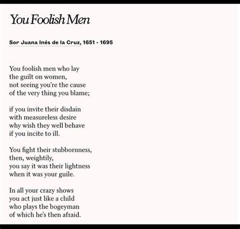 You foolish men poem analysis