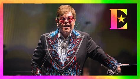 Elton John performing at Live 8 in London's Hyde Park on the 