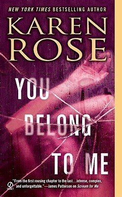 Read Online You Belong To Me Romantic Suspense 12 Baltimore 1 By Karen      Rose