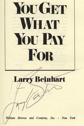 Read Online You Get What You Pay For By Larry Beinhart