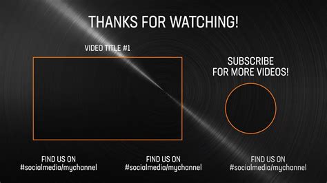 YouTube End Screen Template Video Animation for Premiere Pro by Tim on