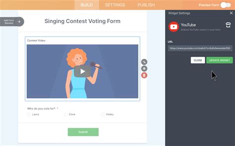 YouTube Form Widgets JotForm