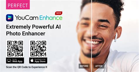 Youcam enhance. Save the AI-enhanced photo and share on any social platform you like. 