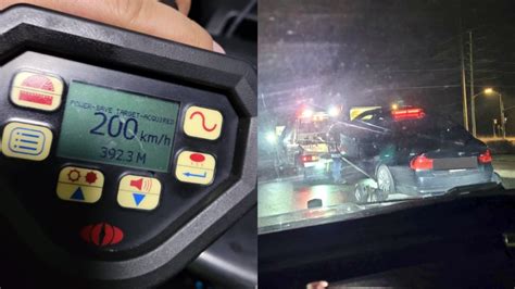 Young G2 driver in BMW clocked at 200 km/h on Hwy. 401