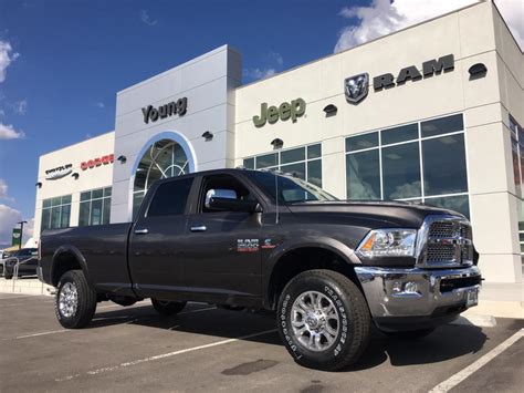 Young chrysler dodge ram. You can simply submit our online form, give us a call, or make a quick stop at our location at 536 N 550 E Morgan, Utah 84050. Rest assured, our efficient service team will have you in, serviced, and back on the road in no time. Experience hassle-free scheduling and get the expert care your vehicle deserves at Young Chrysler Jeep Dodge RAM. 