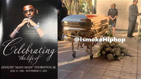 Young dolph funeral. MEMPHIS, Tenn. — Funeral Services were held Tuesday for Memphis rapper Young Dolph, gunned down at a local cookie shop. Memphis Police confirmed the services for Adolph Thornton Jr. were held in ... 