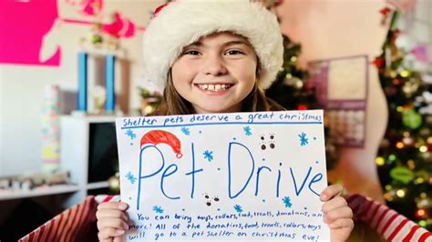 Young girl in Denver organizes pet drive to bring holiday joy to shelter animals