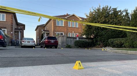 Young man shot multiple times in drive-by shooting outside Brampton home