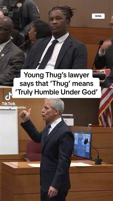 Young thug lawyer meme. Nov 28, 2023 · Gunna and Future ’s 2022 track “Pushin P,” featuring Young Thug, was mentioned during the second day of the YSL RICO trial. Thug’s lawyer, Brian Steel, referenced the trend-spurring ... 
