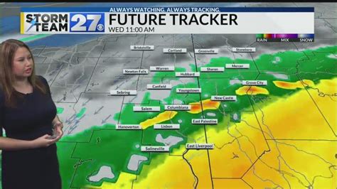 Youngstown Weather Radar; Weather Alerts; Weather Cameras; Closings and Delays; Sports. ... Local News, Weather and Sports in Youngstown, Ohio Local News; Storm Team 27 forecast; Sports; Report It!