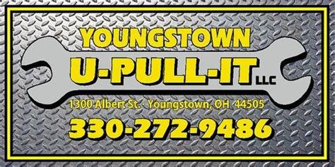 Youngstown you pull it. Specialties: Youngstown U-Pull-It is a self-service auto parts yard located in Youngstown, Ohio. Just bring your $2 admission fee, bring your own tools, pull your own parts, and save big. All vehicles are organized in the yard and placed on wheel stands for your convenience. We pay top dollar for your car or truck, running or not. Call us today for more information. Youngstown U-Pull-It is a ... 