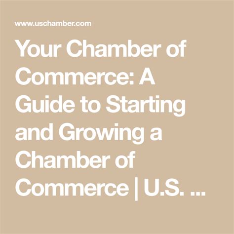 Your Chamber of Commerce: A Guide to Starting and Growing a …