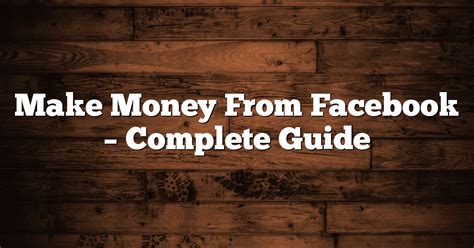 Your Complete Guide To Make Money Online