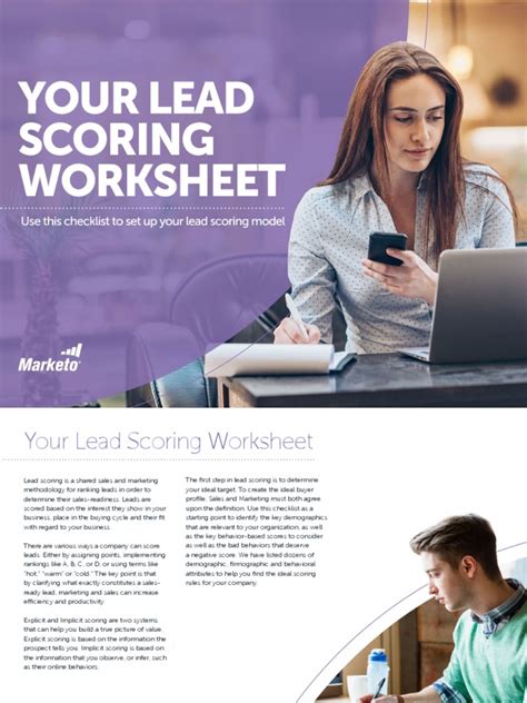 Your Lead Scoring Worksheet - Marketo.com