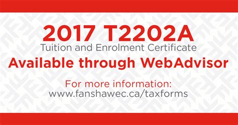 Your T2202A is now available on... - Fanshawe College Facebook