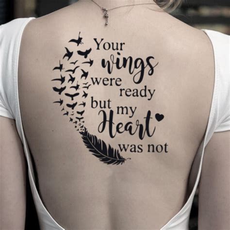 Your Wings Were Ready But My Heart Was Not Tattoo - Creative …