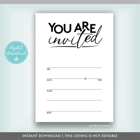 Youre Invited Invitation Template