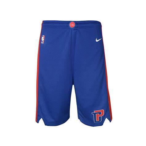 Youth Nike Pistons Swingman Icon Basketball Shorts