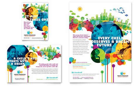 Youth Program Flyer Ad Template Design