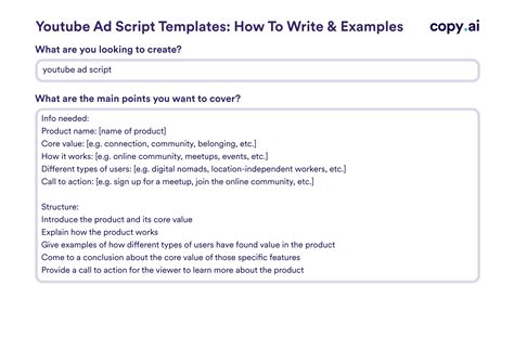 Youtube Ad Script Templates How To Write & Examples
